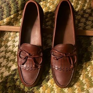 Men’s brown tassel loafers